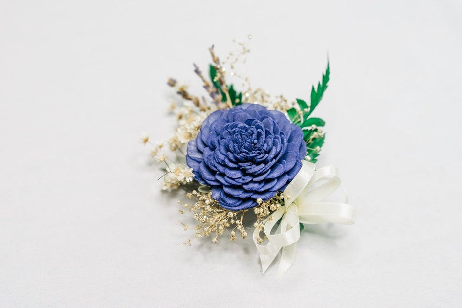 Bout and Corsage Satin Ribbon - Dusty Blue