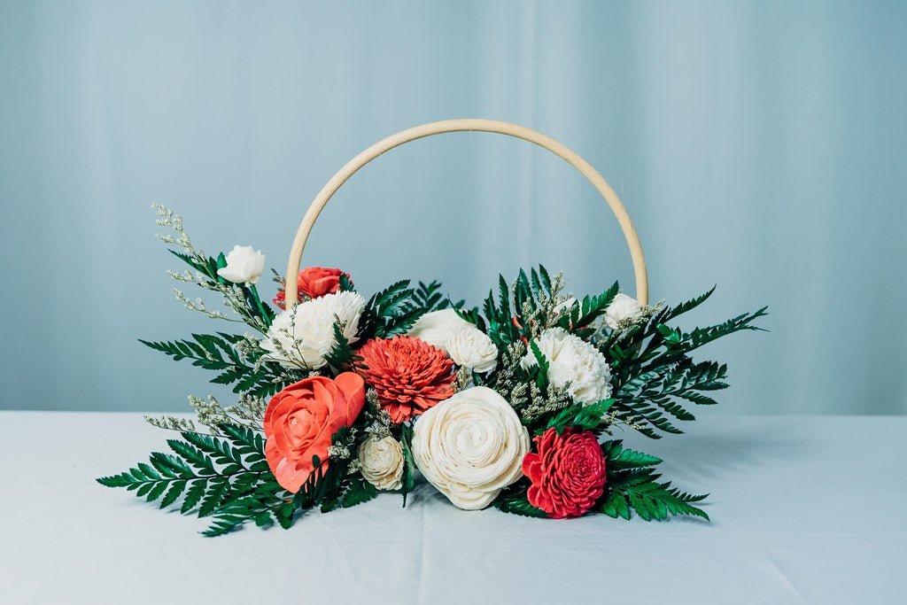 DIY Hoop Wreath Bouquet - Sola Wood Flowers