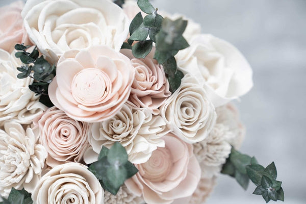 How to Make a Fresh Flower Looking Bridal Bouquet with Artificial Flowers - Sola Wood Flowers