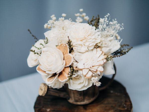 How to Make a Rustic Centerpiece - Sola Wood Flowers