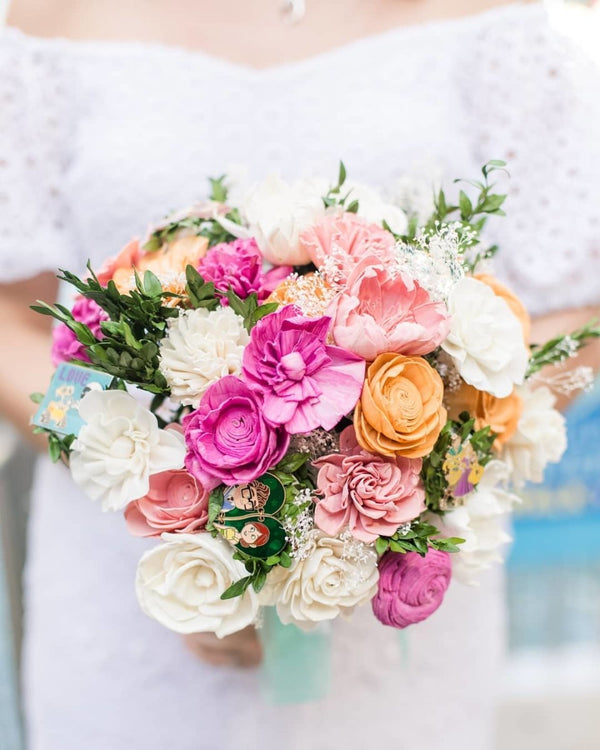 How to Make the Perfect Spring Blossom DIY Wedding Bouquet with Sola Wood Flowers - Sola Wood Flowers