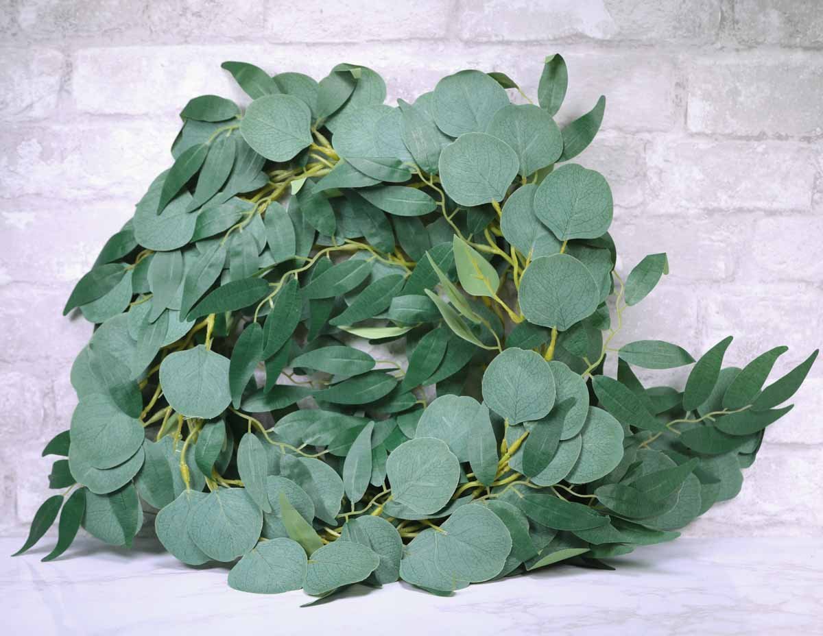 Eucalyptus popular Garland, Flower Garland, Floral Garland, Wedding Garland, Sola Flower Garland, Wooden Flower, Lily of Angeles