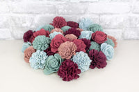 Cranberry Frost Assortment - Sola Wood Flowers