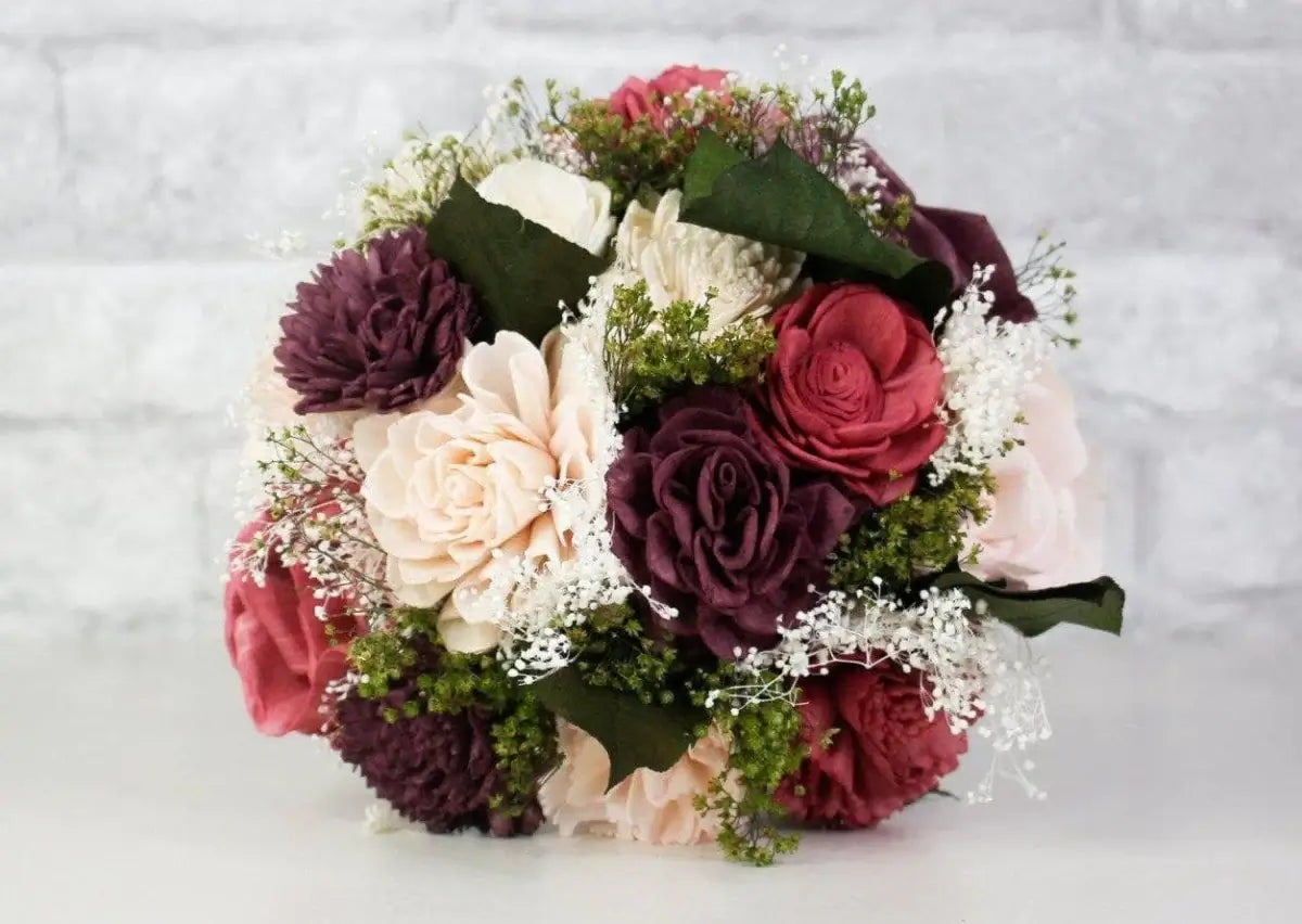 Burgundy Blush Anniversary Flowers – Euro Flowers