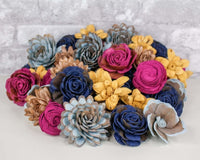 Midnight Magenta Assortment - Sola Wood Flowers