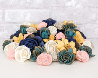 Peacock Mini Assortment - Sola Wood Flowers