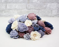 Perfect Periwinkle Assortment - Sola Wood Flowers