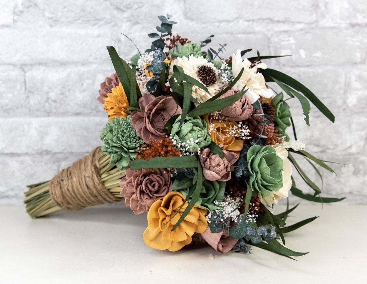 Rustic, country bridal retailer bouquet