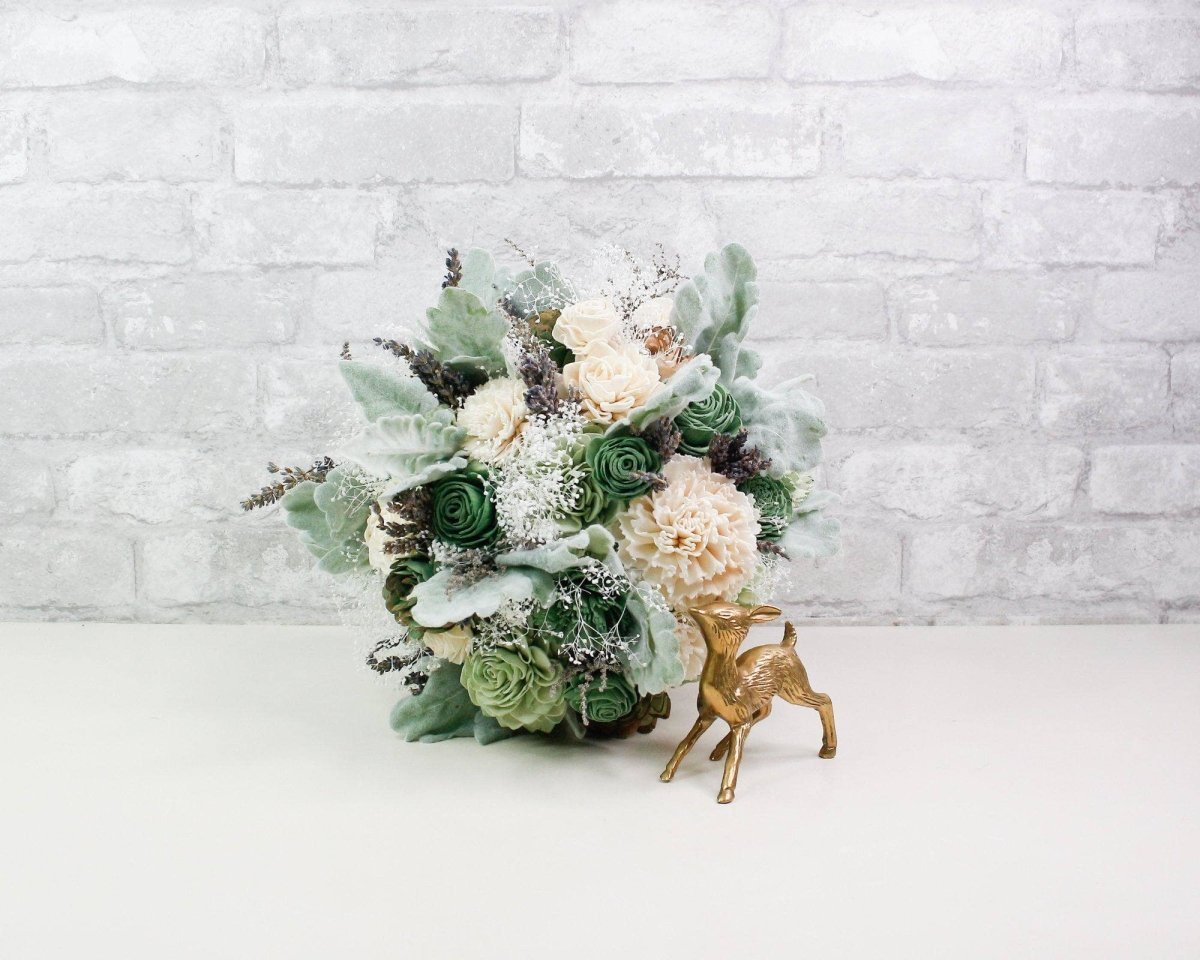 Dusty Rose Quartz and Sage Sola Wood cheapest Flower Bouquet, Dahlia Bouquet, Bridal Bouquet, Wooden flower, Succulent Bouquet