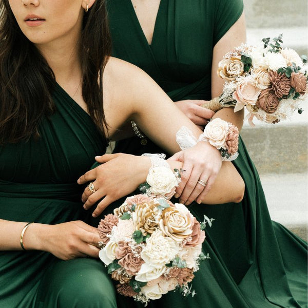 The Best Bridesmaid Bouquet - Sola Wood Flowers