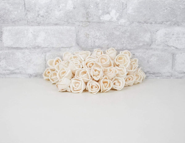 1" Bird Rose - 50 Pack - Sola Wood Flowers