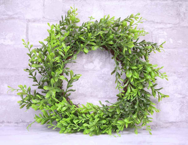 12" Boxwood Wreath* - Sola Wood Flowers