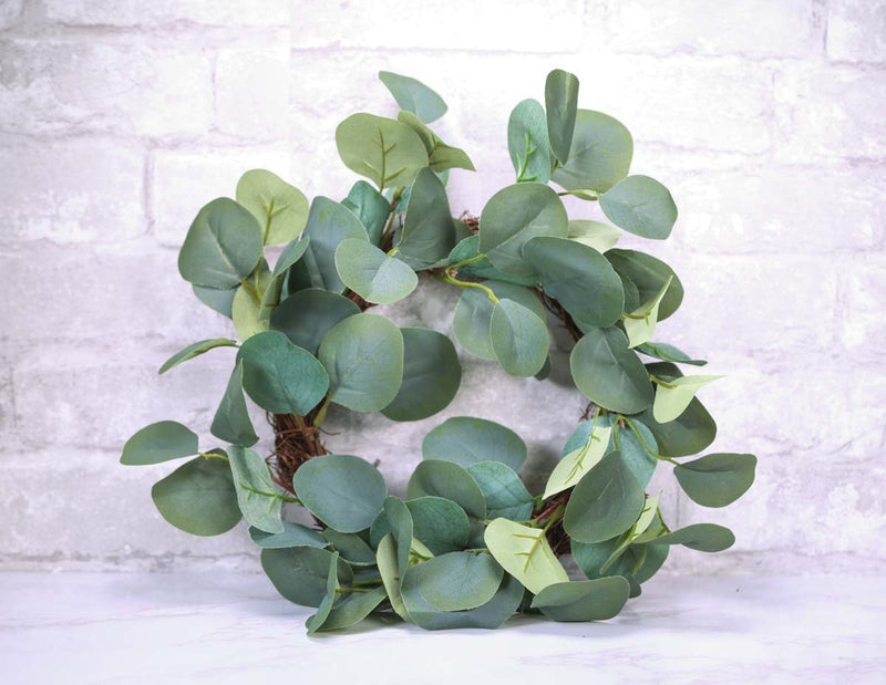 12" Eucalyptus Wreath - Sola Wood Flowers