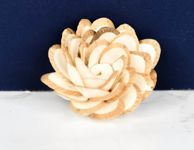 1.5" Button Almond (10 Pack) - Sola Wood Flowers
