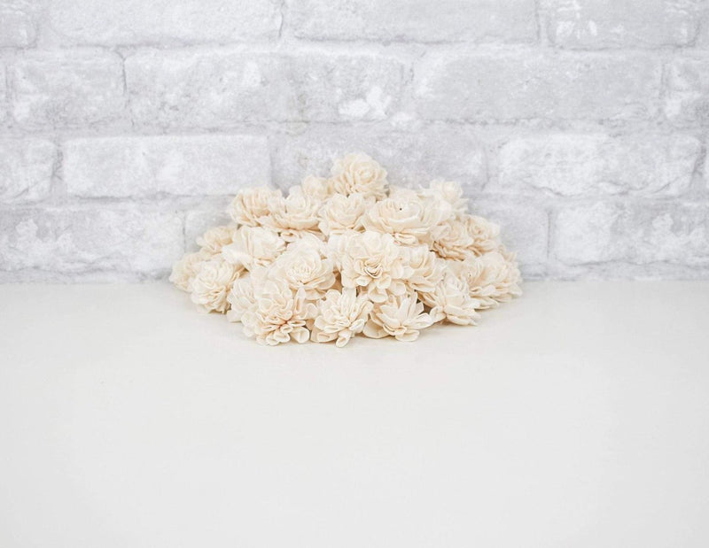 1.5" Dahlia- 50 Pack - Sola Wood Flowers