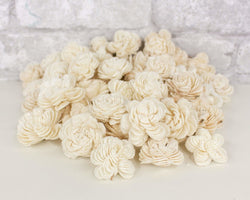 1.5" Spiral - 50 Pack - Sola Wood Flowers