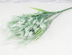 15" Wild Lavender Bush - White - Sola Wood Flowers