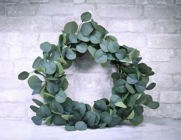 20" Eucalyptus Wreath - Sola Wood Flowers
