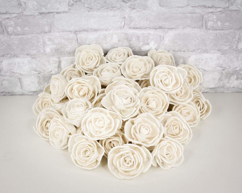 3" Bird Rose - 50 Pack - Sola Wood Flowers