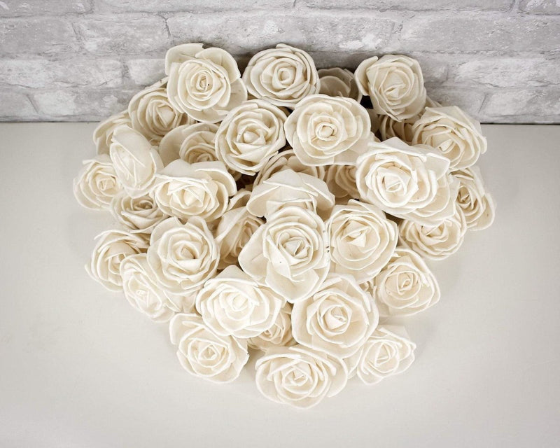 3" Bird Rose - 50 Pack - Sola Wood Flowers