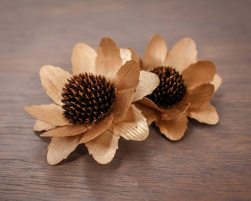 3" Copper Sunflower (10 Pack) - Sola Wood Flowers