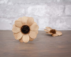 3" Copper Zinnia (10 Pack) - Sola Wood Flowers
