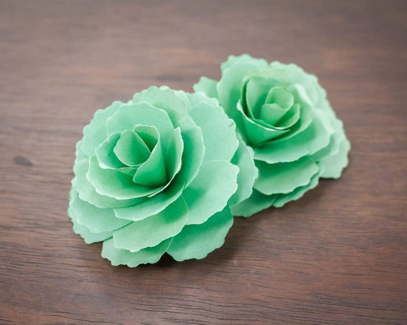 3" Mint Green Paper Carnation (10 Pack) - Sola Wood Flowers