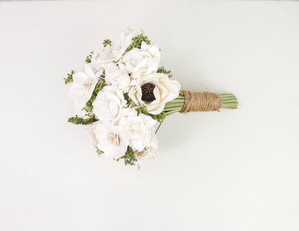 Absolute Snowflake Finished Bridesmaid Bouquet - Sola Wood Flowers