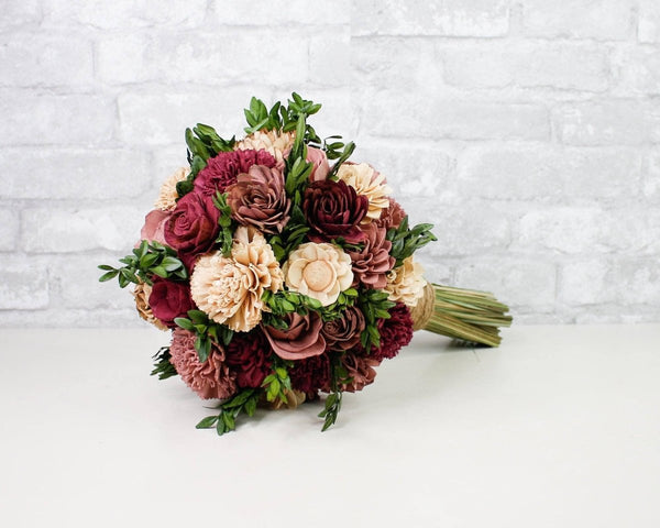 Ageless Orchard Finished Bridal Bouquet - Sola Wood Flowers