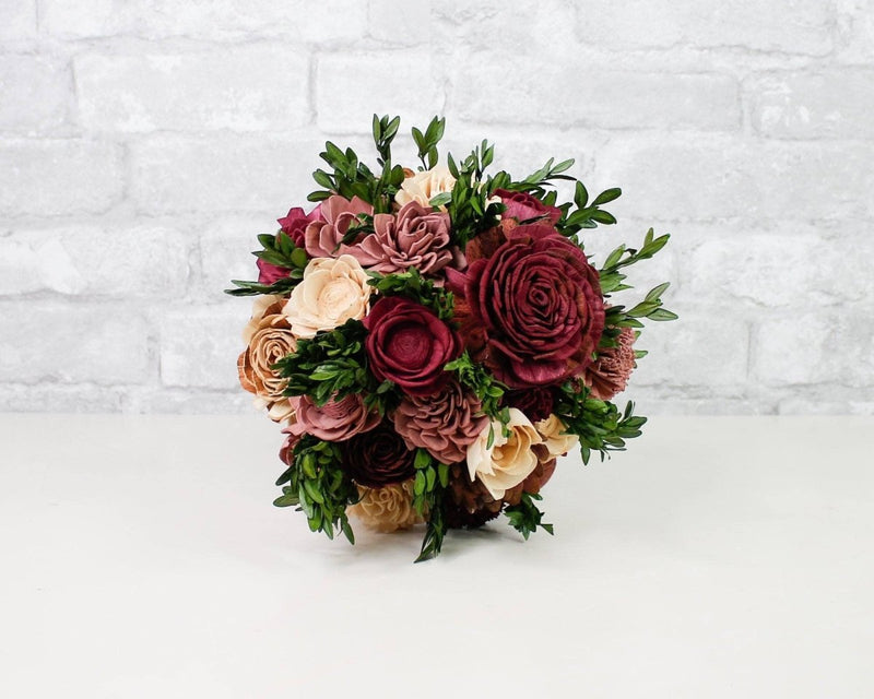 Ageless Orchard Finished Bridesmaid Bouquet - Sola Wood Flowers