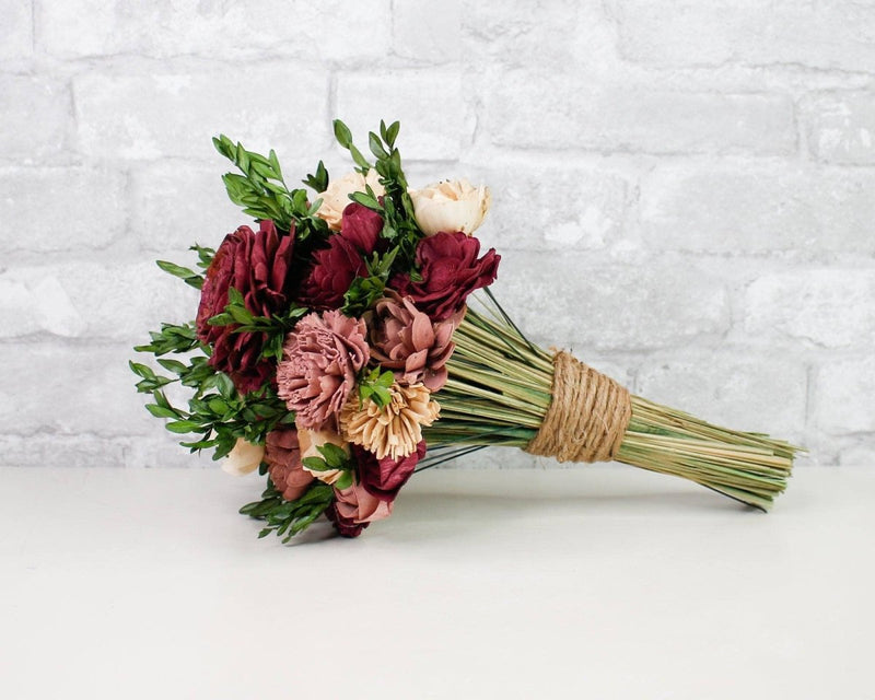 Ageless Orchard Finished Bridesmaid Bouquet - Sola Wood Flowers