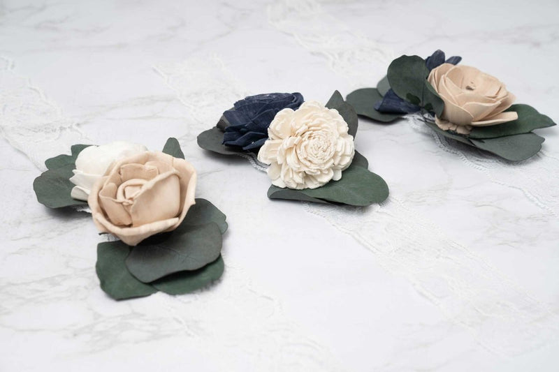 Anchored In Love Corsage Kit (Set of 3) - Sola Wood Flowers