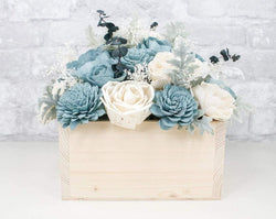 Beautiful Blues Centerpiece Craft Kit - Sola Wood Flowers