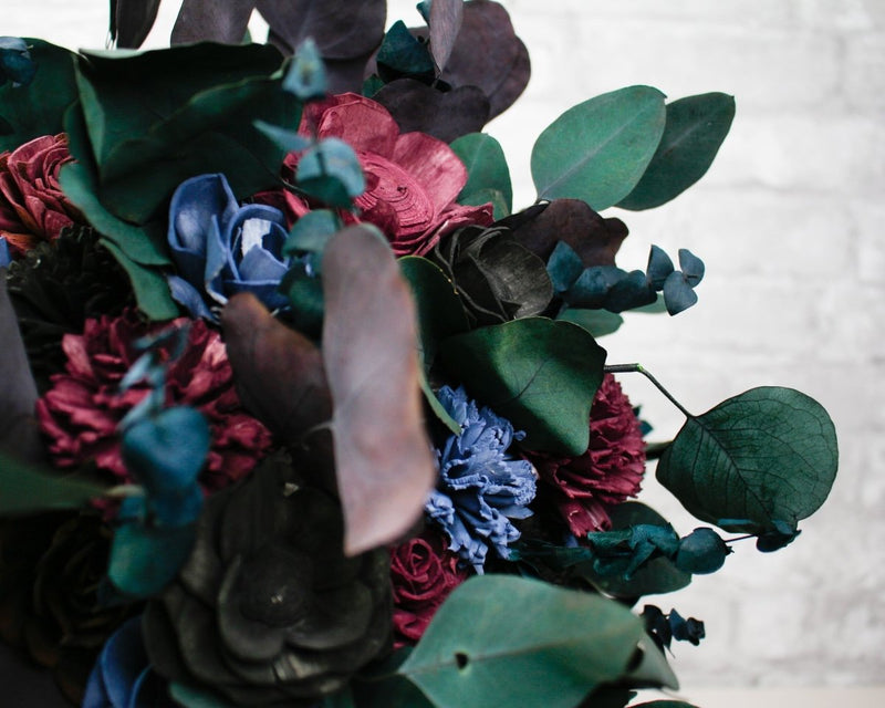 black magic roses wedding bouquet