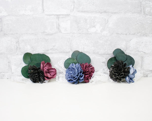 Black Forest Corsage Craft Kit (Set of 3) - Sola Wood Flowers