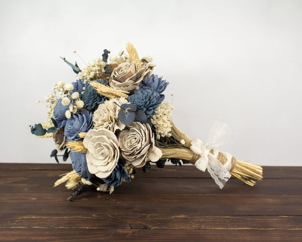 Blue Springs Finished Bouquet - Sola Wood Flowers