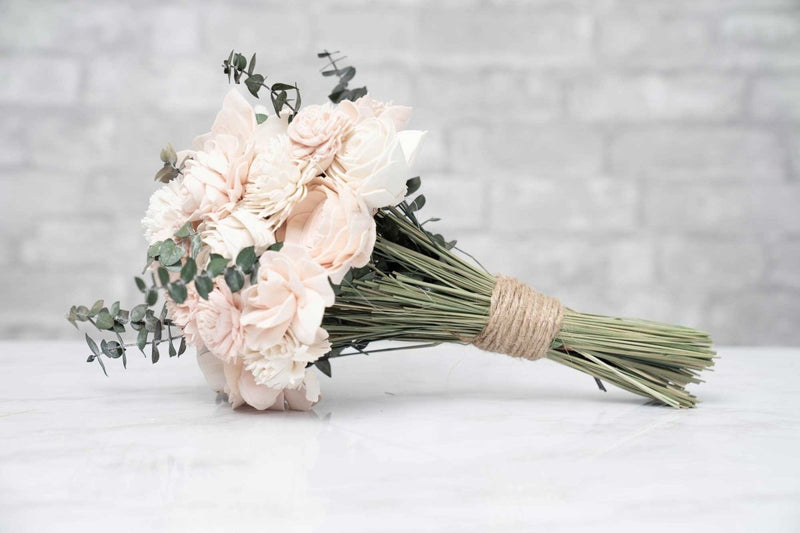 Blush Beauty Bridesmaid Bouquet Kit - Sola Wood Flowers