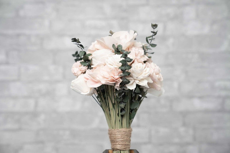 Blush Beauty Bridesmaid Bouquet Kit - Sola Wood Flowers