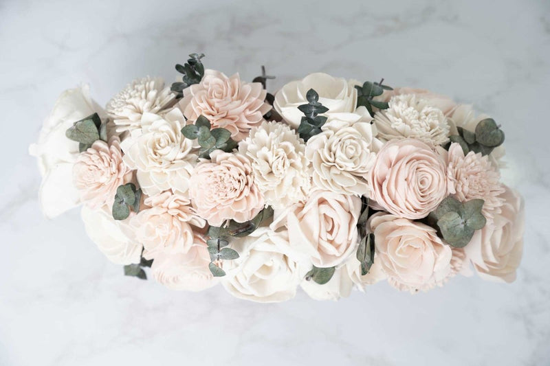 Blush Beauty Centerpiece Kit - Sola Wood Flowers
