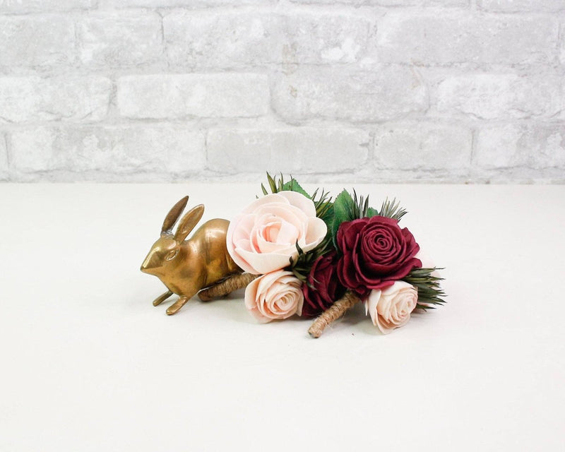 Blushing Belle Boutonniere Craft Kit (Set of 3) - Sola Wood Flowers