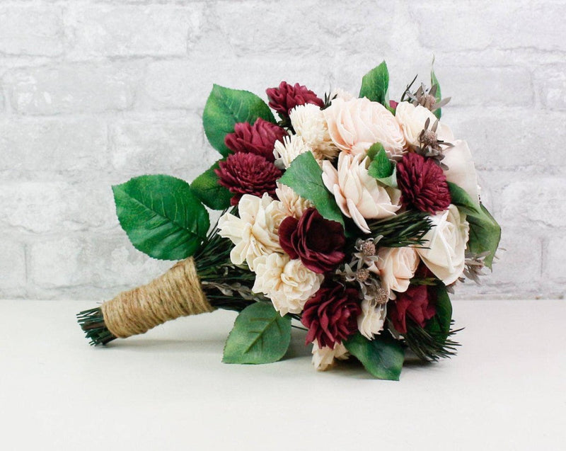 Blushing Belle Bridal Bouquet Kit - Sola Wood Flowers