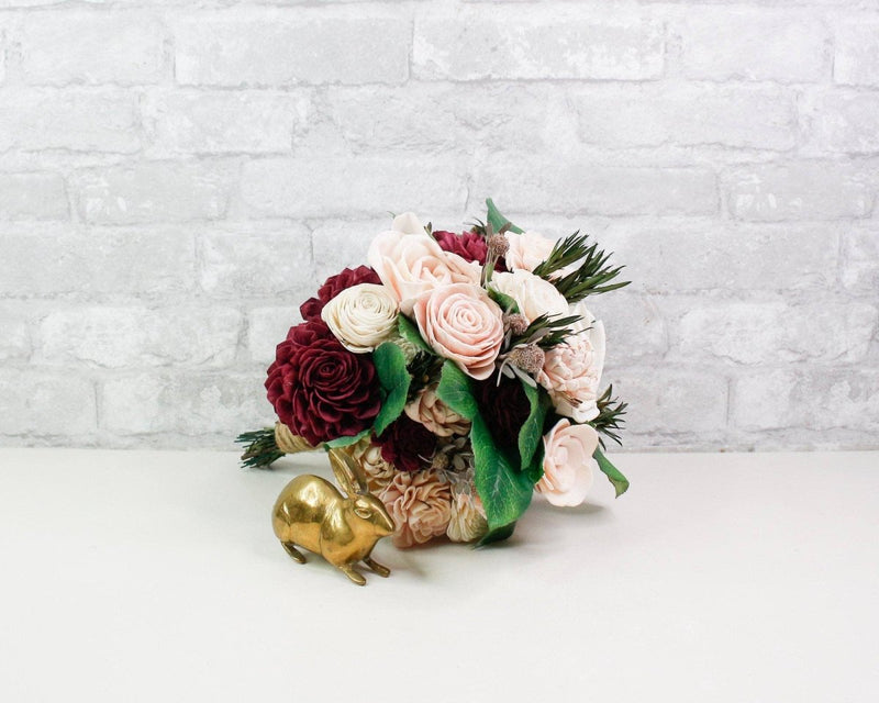 Blushing Belle Bridesmaid Bouquet Kit - Sola Wood Flowers