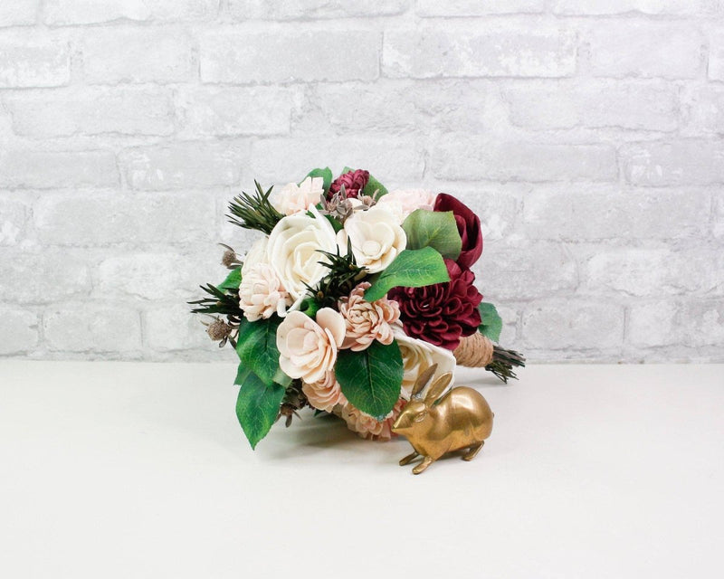 Blushing Belle Bridesmaid Bouquet Kit - Sola Wood Flowers