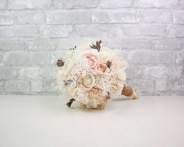 Brilliant Finished Bridal Bouquet - Sola Wood Flowers