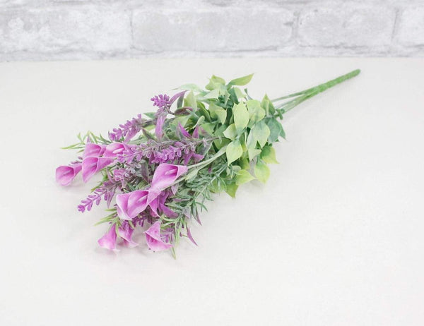 Cala Lily Mini Bush - Purple - Sola Wood Flowers