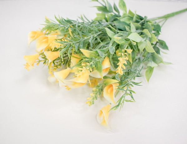 Cala Lily Mini Bush - Yellow - Sola Wood Flowers