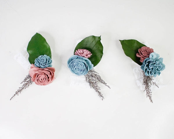 Camisole Corsage Craft Kit (Set of 3) - Sola Wood Flowers