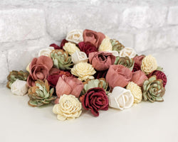 Canyon Rose Mini Assortment - Sola Wood Flowers