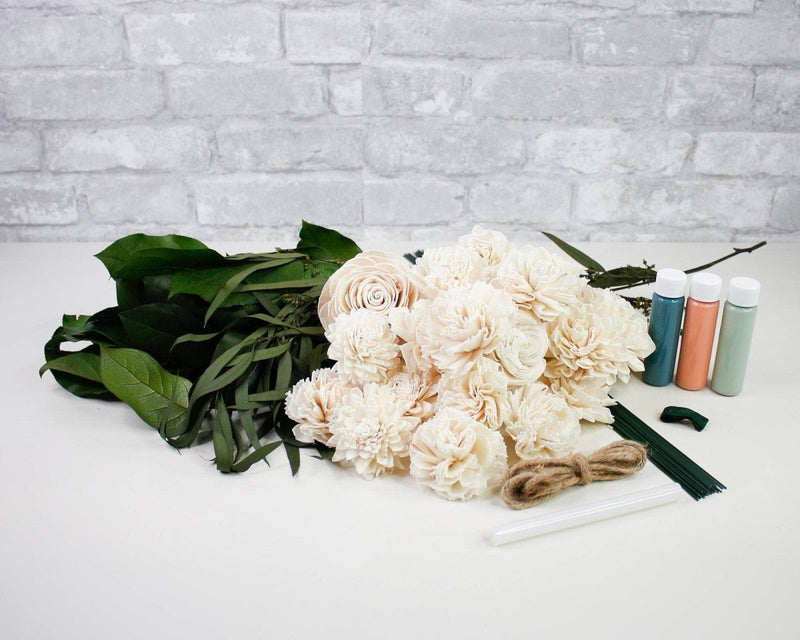 Caprice Bridesmaid Bouquet Kit - Sola Wood Flowers