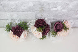 Charmed Finished Corsage (Set of 3) - Sola Wood Flowers